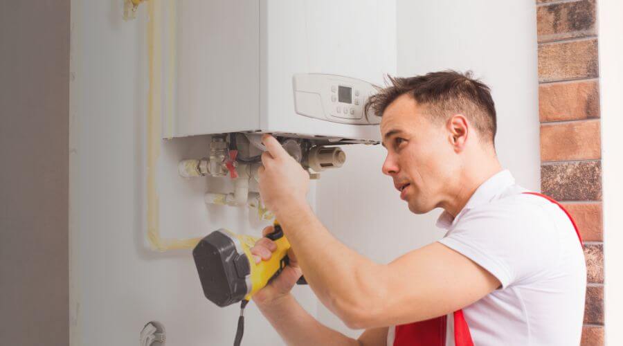Local tankless water heater installation in Dustin, OK